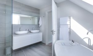 white bathroom